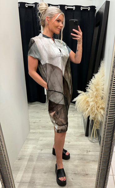 Aia dress s/s - 112 bone mix