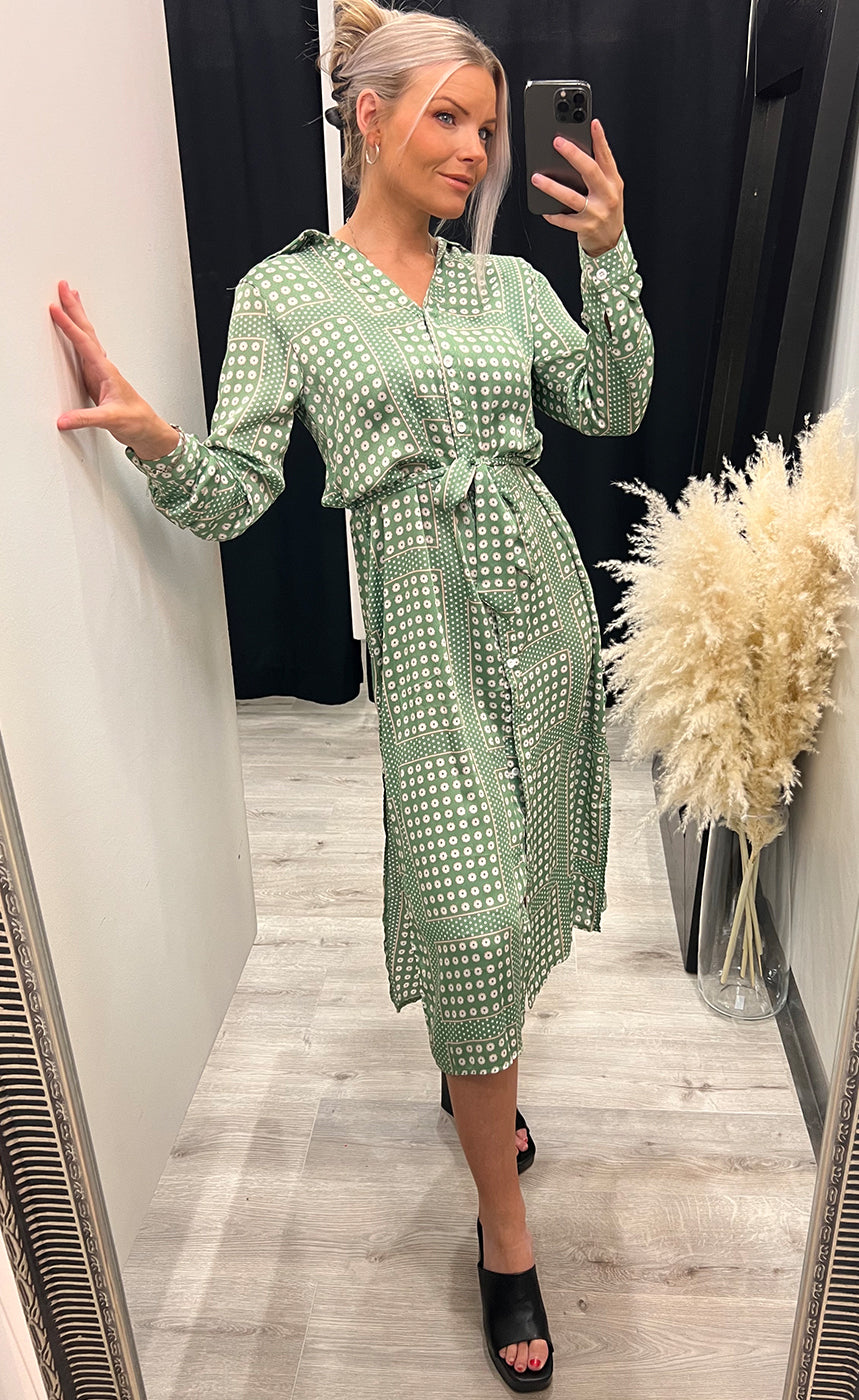 Eron shirt dress - green