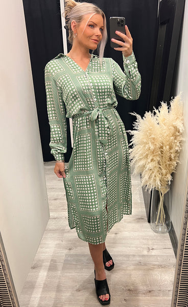 Eron shirt dress - green