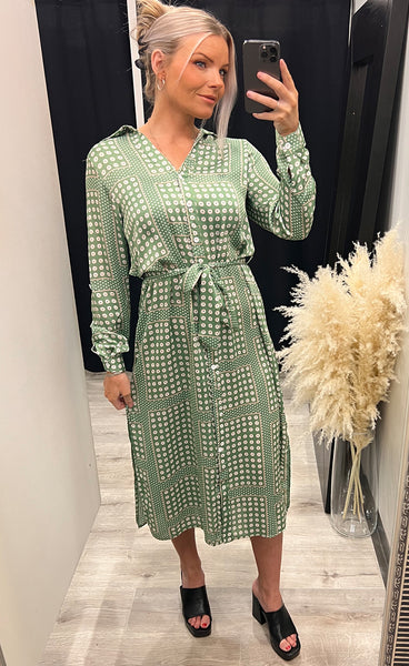 Eron shirt dress - green