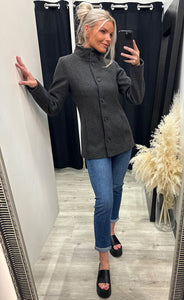 Evilla jacket 1 - charcoal melange