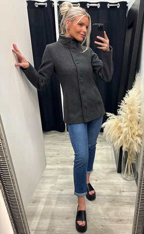Evilla jacket 1 - charcoal melange