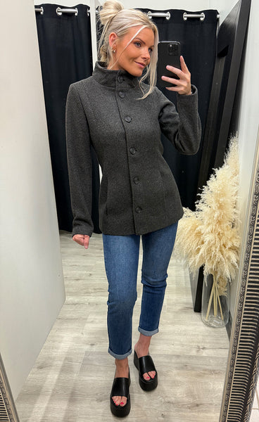 Evilla jacket 1 - charcoal melange