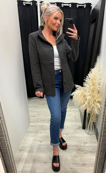 Evilla jacket 1 - charcoal melange