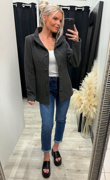 Evilla jacket 1 - charcoal melange