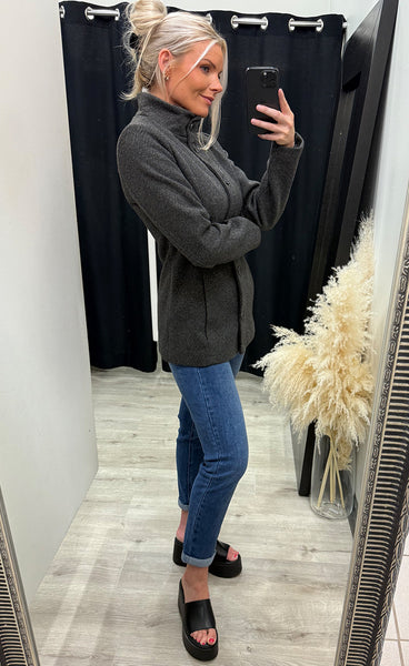 Evilla jacket 1 - charcoal melange