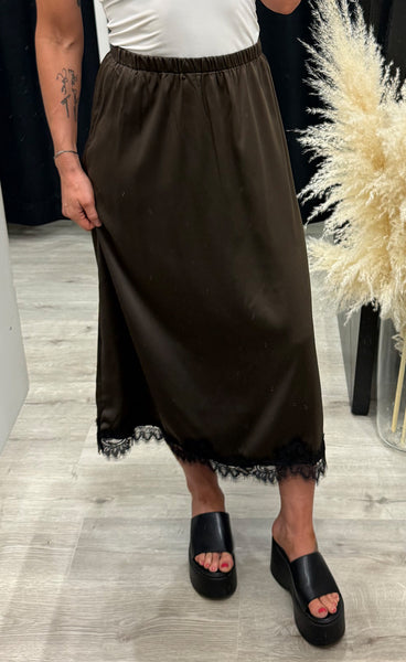 b.young Lippy skirt - java brown