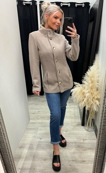 Evilla jacket 1 - desert taupe melange