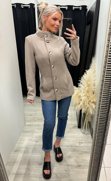 Evilla jacket 1 - desert taupe melange