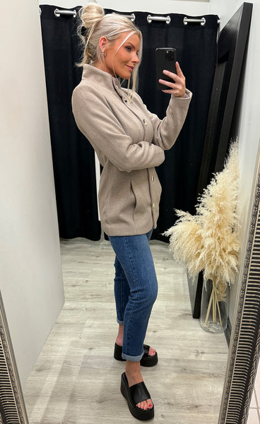 Evilla jacket 1 - desert taupe melange