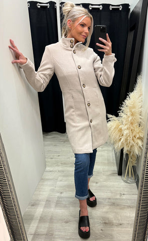 Daria jacket 1 - limestone melange