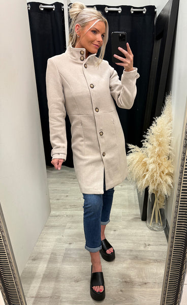 Daria jacket 1 - limestone melange