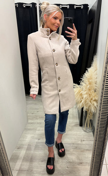 Daria jacket 1 - limestone melange