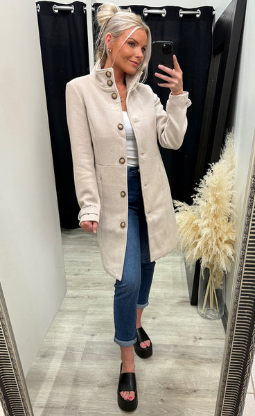 Daria jacket 1 - limestone melange