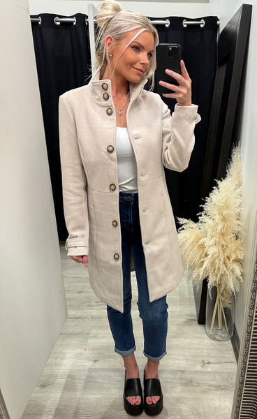 Daria jacket 1 - limestone melange