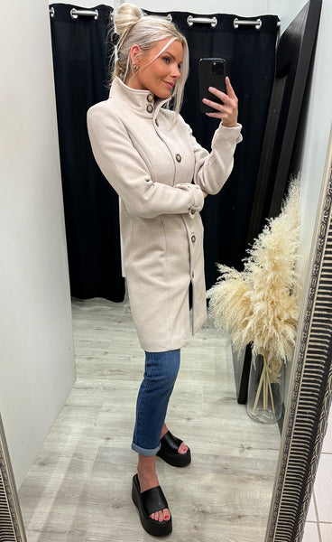 Daria jacket 1 - limestone melange
