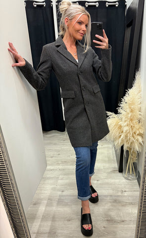 Evilla jacket 2 - charcoal melange