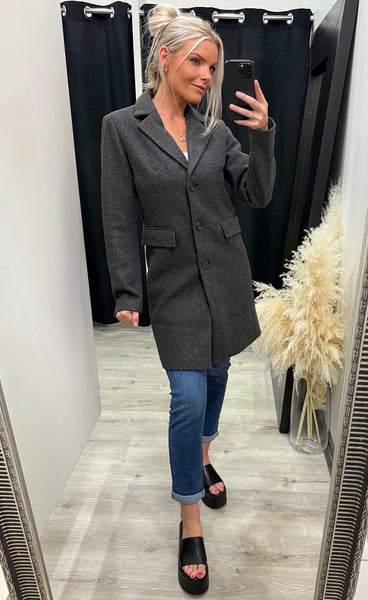 Evilla jacket 2 - charcoal melange