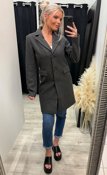Evilla jacket 2 - charcoal melange