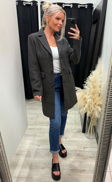 Evilla jacket 2 - charcoal melange