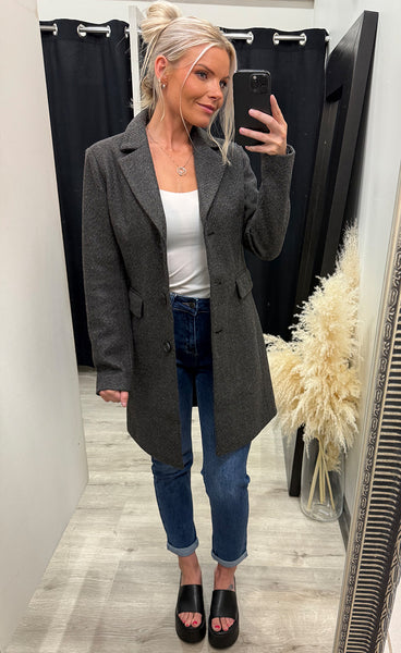 Evilla jacket 2 - charcoal melange