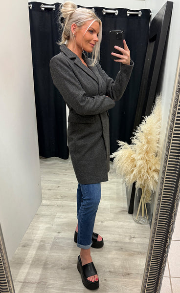 Evilla jacket 2 - charcoal melange