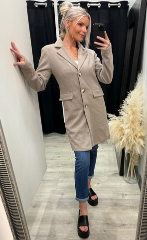 Evilla jacket 2 - desert taupe melange