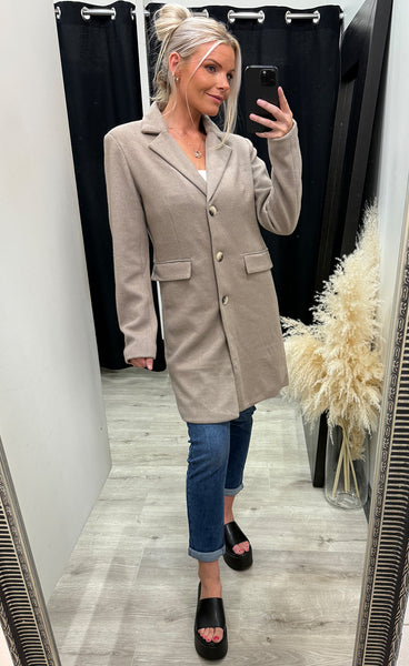 Evilla jacket 2 - desert taupe melange