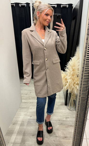 Evilla jacket 2 - desert taupe melange