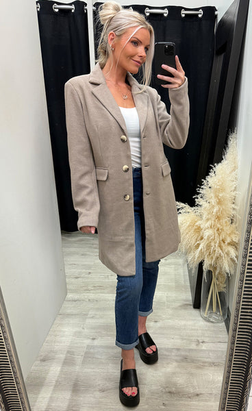 Evilla jacket 2 - desert taupe melange