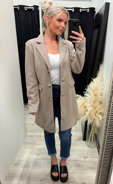 Evilla jacket 2 - desert taupe melange