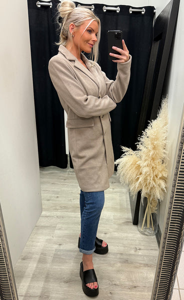 Evilla jacket 2 - desert taupe melange