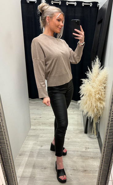 Gillian pullover - fossil melange
