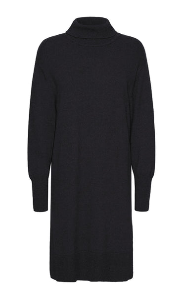 Steffi rollneck dress - black