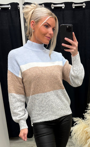 Omea striped jumper 2 - angel falls mix