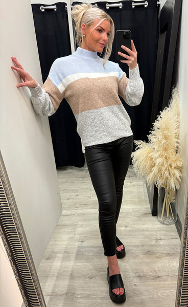 Omea striped jumper 2 - angel falls mix