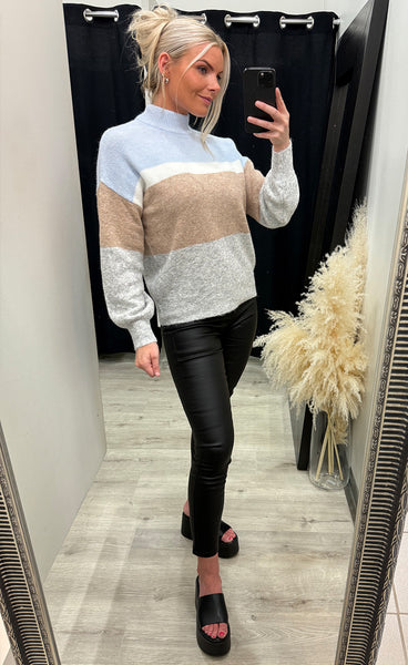 Omea striped jumper 2 - angel falls mix