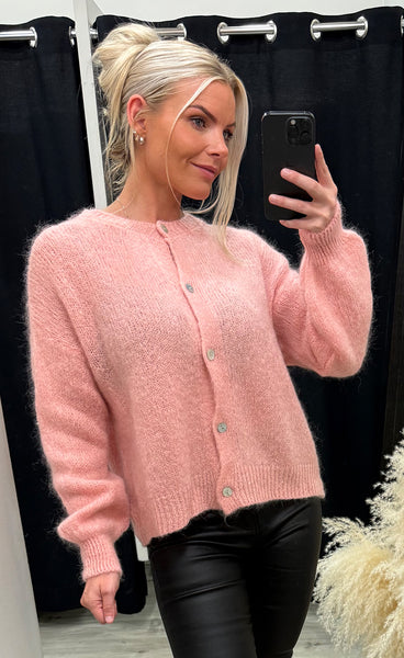 Marita cardigan 2 - coral almond