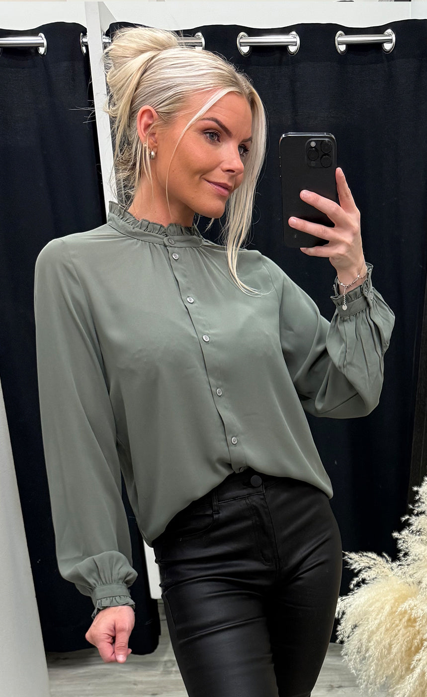 Sigga blouse - mulled basil