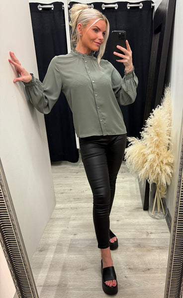 Sigga blouse - mulled basil
