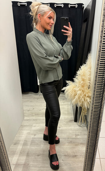 Sigga blouse - mulled basil