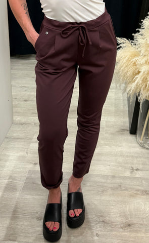 FRANSA stretch pants - fudge