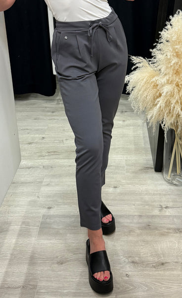 FRANSA stretch pants - grey