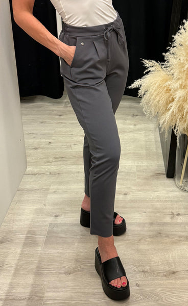 FRANSA stretch pants - grey