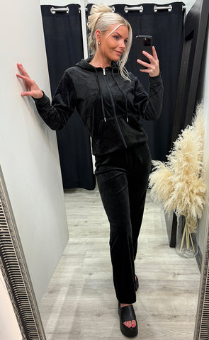 Mitza velour set - black