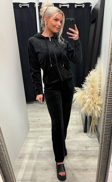 Mitza velour set - black