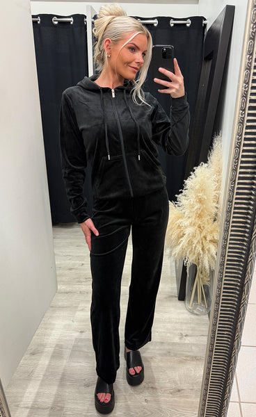 Mitza velour set - black