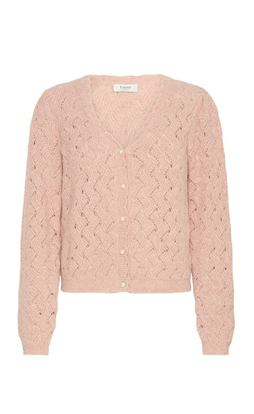 Nadika cardigan - pale mauve melange