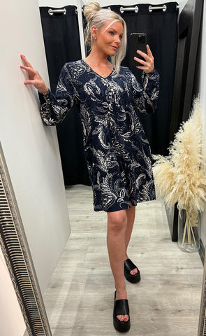 Kiki dress 5 - paisley nightsky