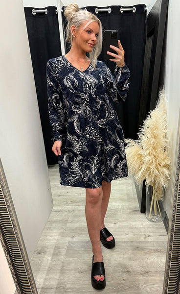 Kiki dress 5 - paisley nightsky